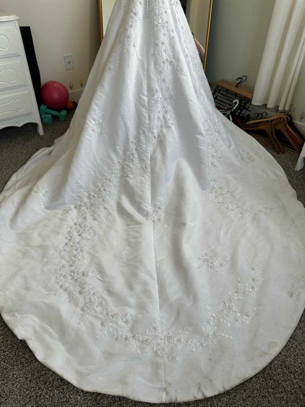 Christina Wu White Strapless A-Line Wedding Gown - Picture 6 of 7